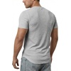 image:imageJMIERR Mens Muscle Fit V Neck T Shirt Short Sleeve Workout Tee  Slim Fit Textured Ribbed Fabric Longline Curved Hem Stretch Comfort Casual Summer Fitted Tops for Athletic GymA Grey2