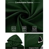 image:imageJMIERR Mens Short Sleeve Hoodie Lightweight Hooded Tshirts with Pocket  Lightweight material Kangaroo pocket Loose fit Athletic and casual Workout Gym Vocation SummerDark Green