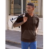 image:imageJMIERR Mens Short Sleeve Hoodie Lightweight Hooded Tshirts with Pocket  Lightweight material Kangaroo pocket Loose fit Athletic and casual Workout Gym Vocation SummerBrown