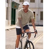 image:imageJMIERR Mens Short Sleeve Hoodie Lightweight Hooded Tshirts with Pocket  Lightweight material Kangaroo pocket Loose fit Athletic and casual Workout Gym Vocation SummerKhaki