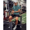 image:imageJMIERR Mens Short Sleeve Hoodie Lightweight Hooded Tshirts with Pocket  Lightweight material Kangaroo pocket Loose fit Athletic and casual Workout Gym Vocation SummerGrey Green