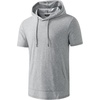 image:imageJMIERR Mens Short Sleeve Hoodie Lightweight Hooded Tshirts with Pocket  Lightweight material Kangaroo pocket Loose fit Athletic and casual Workout Gym Vocation SummerGrey