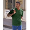 image:imageJMIERR Mens Short Sleeve Hoodie Lightweight Hooded Tshirts with Pocket  Lightweight material Kangaroo pocket Loose fit Athletic and casual Workout Gym Vocation SummerDark Green