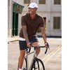 image:imageJMIERR Mens Short Sleeve Hoodie Lightweight Hooded Tshirts with Pocket  Lightweight material Kangaroo pocket Loose fit Athletic and casual Workout Gym Vocation SummerBrown