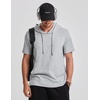 image:imageJMIERR Mens Short Sleeve Hoodie Lightweight Hooded Tshirts with Pocket  Lightweight material Kangaroo pocket Loose fit Athletic and casual Workout Gym Vocation SummerGrey