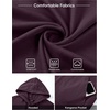 image:imageJMIERR Mens Short Sleeve Hoodie Lightweight Hooded Tshirts with Pocket  Lightweight material Kangaroo pocket Loose fit Athletic and casual Workout Gym Vocation SummerPurple