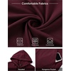 image:imageJMIERR Mens Short Sleeve Hoodie Lightweight Hooded Tshirts with Pocket  Lightweight material Kangaroo pocket Loose fit Athletic and casual Workout Gym Vocation SummerRed