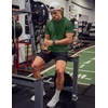 image:imageJMIERR Mens Short Sleeve Hoodie Lightweight Hooded Tshirts with Pocket  Lightweight material Kangaroo pocket Loose fit Athletic and casual Workout Gym Vocation SummerDark Green