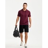 image:imageJMIERR Mens Short Sleeve Hoodie Lightweight Hooded Tshirts with Pocket  Lightweight material Kangaroo pocket Loose fit Athletic and casual Workout Gym Vocation SummerRed