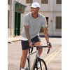 image:imageJMIERR Mens Short Sleeve Hoodie Lightweight Hooded Tshirts with Pocket  Lightweight material Kangaroo pocket Loose fit Athletic and casual Workout Gym Vocation SummerGrey