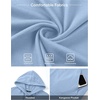image:imageJMIERR Mens Short Sleeve Hoodie Lightweight Hooded Tshirts with Pocket  Lightweight material Kangaroo pocket Loose fit Athletic and casual Workout Gym Vocation SummerBaby Blue