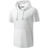 image:imageJMIERR Mens Short Sleeve Hoodie Lightweight Hooded Tshirts with Pocket  Lightweight material Kangaroo pocket Loose fit Athletic and casual Workout Gym Vocation SummerWhite