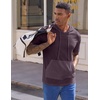 image:imageJMIERR Mens Short Sleeve Hoodie Lightweight Hooded Tshirts with Pocket  Lightweight material Kangaroo pocket Loose fit Athletic and casual Workout Gym Vocation SummerPurple