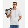 image:imageJMIERR Mens Short Sleeve Hoodie Lightweight Hooded Tshirts with Pocket  Lightweight material Kangaroo pocket Loose fit Athletic and casual Workout Gym Vocation SummerWhite