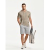 image:imageJMIERR Mens Short Sleeve Hoodie Lightweight Hooded Tshirts with Pocket  Lightweight material Kangaroo pocket Loose fit Athletic and casual Workout Gym Vocation SummerKhaki