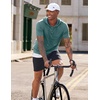 image:imageJMIERR Mens Short Sleeve Hoodie Lightweight Hooded Tshirts with Pocket  Lightweight material Kangaroo pocket Loose fit Athletic and casual Workout Gym Vocation SummerGrey Green
