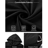 image:imageJMIERR Mens Short Sleeve Hoodie Lightweight Hooded Tshirts with Pocket  Lightweight material Kangaroo pocket Loose fit Athletic and casual Workout Gym Vocation SummerBlack