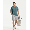 image:imageJMIERR Mens Short Sleeve Hoodie Lightweight Hooded Tshirts with Pocket  Lightweight material Kangaroo pocket Loose fit Athletic and casual Workout Gym Vocation SummerGrey Green