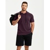 image:imageJMIERR Mens Short Sleeve Hoodie Lightweight Hooded Tshirts with Pocket  Lightweight material Kangaroo pocket Loose fit Athletic and casual Workout Gym Vocation SummerPurple