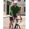 image:imageJMIERR Mens Short Sleeve Hoodie Lightweight Hooded Tshirts with Pocket  Lightweight material Kangaroo pocket Loose fit Athletic and casual Workout Gym Vocation SummerDark Green