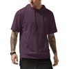 image:imageJMIERR Mens Short Sleeve Hoodie Lightweight Hooded Tshirts with Pocket  Lightweight material Kangaroo pocket Loose fit Athletic and casual Workout Gym Vocation SummerPurple