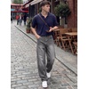 image:imageJMIERR Mens Baggy Jeans Wide Leg Y2K Loose Fit Denim Pants  Vintage Relaxed Loose Fit Stretch Straight Leg Skater Streetwear 5 Pockets Casual Carpenter Jean Hip HopMedium Grey
