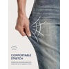 image:imageJMIERR Mens Baggy Jeans Wide Leg Y2K Loose Fit Denim Pants  Vintage Relaxed Loose Fit Stretch Straight Leg Skater Streetwear 5 Pockets Casual Carpenter Jean Hip HopRetro Blue