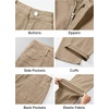 image:imageJMIERR Mens Baggy Jeans Wide Leg Y2K Loose Fit Denim Pants  Vintage Relaxed Loose Fit Stretch Straight Leg Skater Streetwear 5 Pockets Casual Carpenter Jean Hip HopKhaki