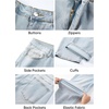 image:imageJMIERR Mens Baggy Jeans Wide Leg Y2K Loose Fit Denim Pants  Vintage Relaxed Loose Fit Stretch Straight Leg Skater Streetwear 5 Pockets Casual Carpenter Jean Hip HopLight Blue