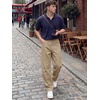 image:imageJMIERR Mens Baggy Jeans Wide Leg Y2K Loose Fit Denim Pants  Vintage Relaxed Loose Fit Stretch Straight Leg Skater Streetwear 5 Pockets Casual Carpenter Jean Hip HopKhaki