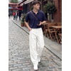 image:imageJMIERR Mens Baggy Jeans Wide Leg Y2K Loose Fit Denim Pants  Vintage Relaxed Loose Fit Stretch Straight Leg Skater Streetwear 5 Pockets Casual Carpenter Jean Hip HopWhite