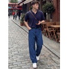 image:imageJMIERR Mens Baggy Jeans Wide Leg Y2K Loose Fit Denim Pants  Vintage Relaxed Loose Fit Stretch Straight Leg Skater Streetwear 5 Pockets Casual Carpenter Jean Hip HopNavy Blue
