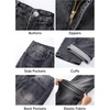 image:imageJMIERR Mens Baggy Jeans Wide Leg Y2K Loose Fit Denim Pants  Vintage Relaxed Loose Fit Stretch Straight Leg Skater Streetwear 5 Pockets Casual Carpenter Jean Hip HopMedium Grey