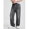 image:imageJMIERR Mens Baggy Jeans Wide Leg Y2K Loose Fit Denim Pants  Vintage Relaxed Loose Fit Stretch Straight Leg Skater Streetwear 5 Pockets Casual Carpenter Jean Hip HopMedium Grey