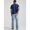 image:imageJMIERR Mens Baggy Jeans Wide Leg Y2K Loose Fit Denim Pants  Vintage Relaxed Loose Fit Stretch Straight Leg Skater Streetwear 5 Pockets Casual Carpenter Jean Hip HopLight Washed Blue