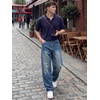 image:imageJMIERR Mens Baggy Jeans Wide Leg Y2K Loose Fit Denim Pants  Vintage Relaxed Loose Fit Stretch Straight Leg Skater Streetwear 5 Pockets Casual Carpenter Jean Hip HopBlue