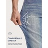 image:imageJMIERR Mens Baggy Jeans Wide Leg Y2K Loose Fit Denim Pants  Vintage Relaxed Loose Fit Stretch Straight Leg Skater Streetwear 5 Pockets Casual Carpenter Jean Hip HopSky Blue