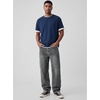 image:imageJMIERR Mens Baggy Jeans Wide Leg Y2K Loose Fit Denim Pants  Vintage Relaxed Loose Fit Stretch Straight Leg Skater Streetwear 5 Pockets Casual Carpenter Jean Hip HopSmoky Grey