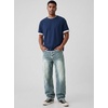 image:imageJMIERR Mens Baggy Jeans Wide Leg Y2K Loose Fit Denim Pants  Vintage Relaxed Loose Fit Stretch Straight Leg Skater Streetwear 5 Pockets Casual Carpenter Jean Hip HopStone Blue
