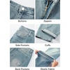 image:imageJMIERR Mens Baggy Jeans Wide Leg Y2K Loose Fit Denim Pants  Vintage Relaxed Loose Fit Stretch Straight Leg Skater Streetwear 5 Pockets Casual Carpenter Jean Hip HopStone Blue