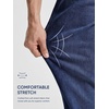 image:imageJMIERR Mens Baggy Jeans Wide Leg Y2K Loose Fit Denim Pants  Vintage Relaxed Loose Fit Stretch Straight Leg Skater Streetwear 5 Pockets Casual Carpenter Jean Hip HopNavy Blue
