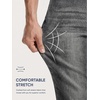 image:imageJMIERR Mens Baggy Jeans Wide Leg Y2K Loose Fit Denim Pants  Vintage Relaxed Loose Fit Stretch Straight Leg Skater Streetwear 5 Pockets Casual Carpenter Jean Hip HopSmoky Grey