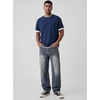 image:imageJMIERR Mens Baggy Jeans Wide Leg Y2K Loose Fit Denim Pants  Vintage Relaxed Loose Fit Stretch Straight Leg Skater Streetwear 5 Pockets Casual Carpenter Jean Hip HopRetro Blue