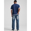 image:imageJMIERR Mens Baggy Jeans Wide Leg Y2K Loose Fit Denim Pants  Vintage Relaxed Loose Fit Stretch Straight Leg Skater Streetwear 5 Pockets Casual Carpenter Jean Hip HopBlue