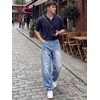 image:imageJMIERR Mens Baggy Jeans Wide Leg Y2K Loose Fit Denim Pants  Vintage Relaxed Loose Fit Stretch Straight Leg Skater Streetwear 5 Pockets Casual Carpenter Jean Hip HopSky Blue