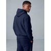 image:imageJMIERR Mens Hoodie Jogger Pants Set Fleece Lined Zip Up Two Piece Tracksuit  Fleecelined warmth fullzip hoodie jogger pants set kangaroo pocket leather zipper pull ribbed cuffs and hemNavy Blue