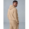 image:imageJMIERR Mens Hoodie Jogger Pants Set Fleece Lined Zip Up Two Piece Tracksuit  Fleecelined warmth fullzip hoodie jogger pants set kangaroo pocket leather zipper pull ribbed cuffs and hemLight French Beige
