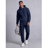 image:imageJMIERR Mens Hoodie Jogger Pants Set Fleece Lined Zip Up Two Piece Tracksuit  Fleecelined warmth fullzip hoodie jogger pants set kangaroo pocket leather zipper pull ribbed cuffs and hemNavy Blue