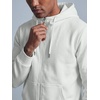 image:imageJMIERR Mens Hoodie Jogger Pants Set Fleece Lined Zip Up Two Piece Tracksuit  Fleecelined warmth fullzip hoodie jogger pants set kangaroo pocket leather zipper pull ribbed cuffs and hemWhite