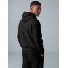 image:imageJMIERR Mens Hoodie Jogger Pants Set Fleece Lined Zip Up Two Piece Tracksuit  Fleecelined warmth fullzip hoodie jogger pants set kangaroo pocket leather zipper pull ribbed cuffs and hemBlack